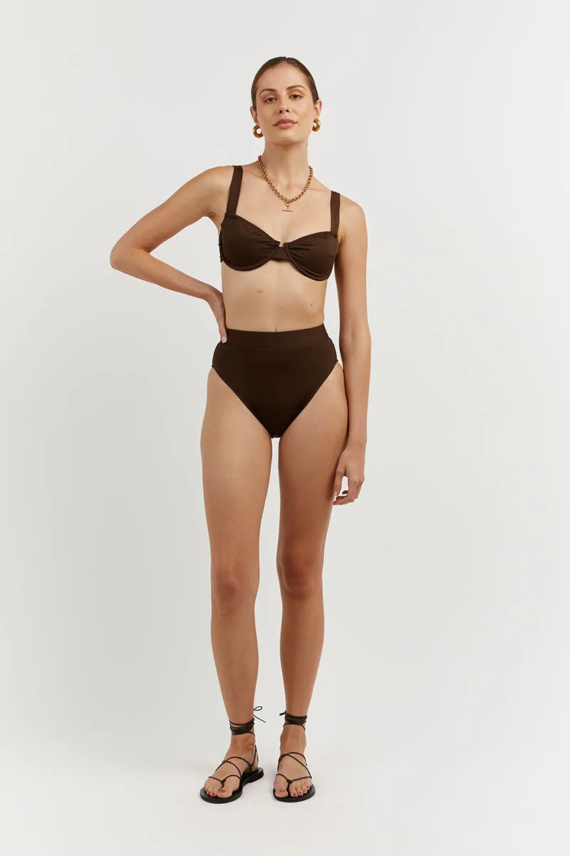 AMAYA CHOC HIGH CUT BRIEF sold by Dissh product image thumbnail 2