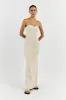 VERONICA BUTTER BANDEAU MAXI DRESS sold by Dissh