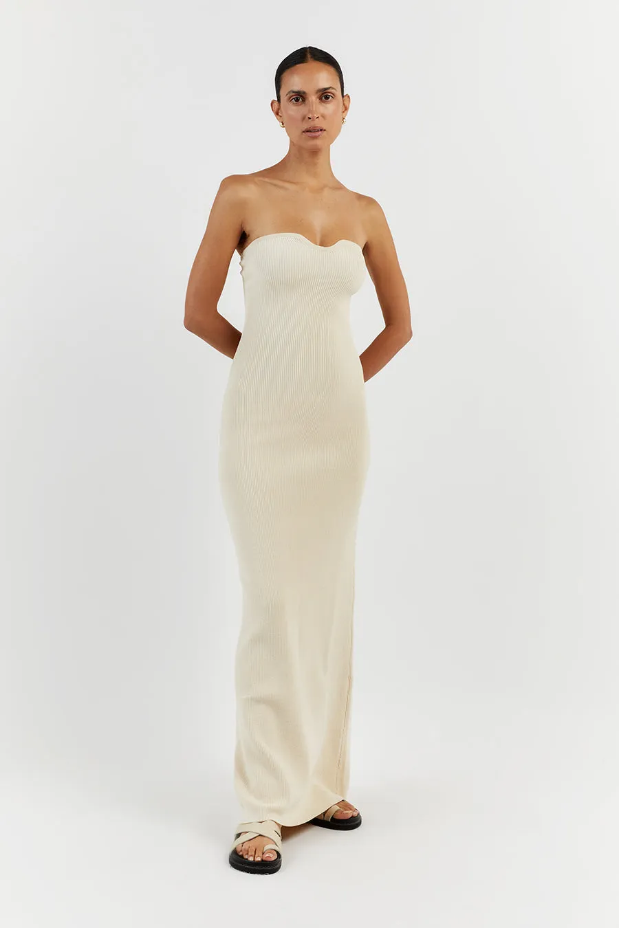 VERONICA BUTTER BANDEAU MAXI DRESS sold by Dissh product image thumbnail 3