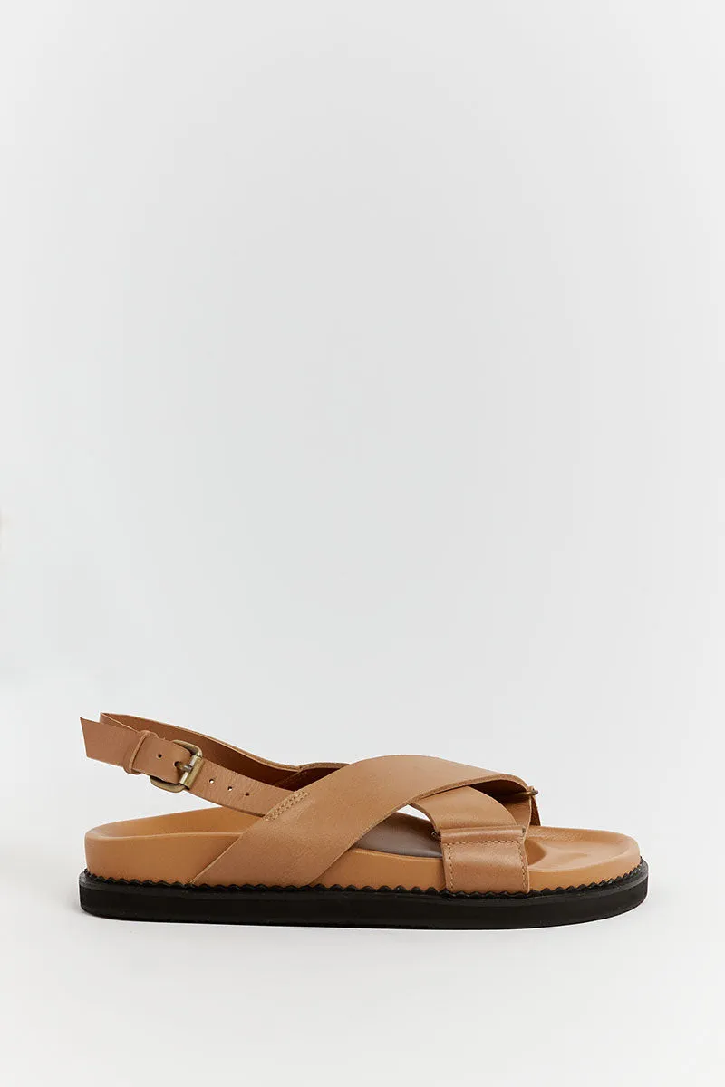 THE BALI TAILOR ALILA TAN SANDAL sold by Dissh