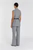 SANDER SILVER STRIPE PANT sold by Dissh
