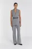 SANDER SILVER STRIPE PANT sold by Dissh