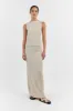 GOLDIE NATURAL MIDI SKIRT sold by Dissh
