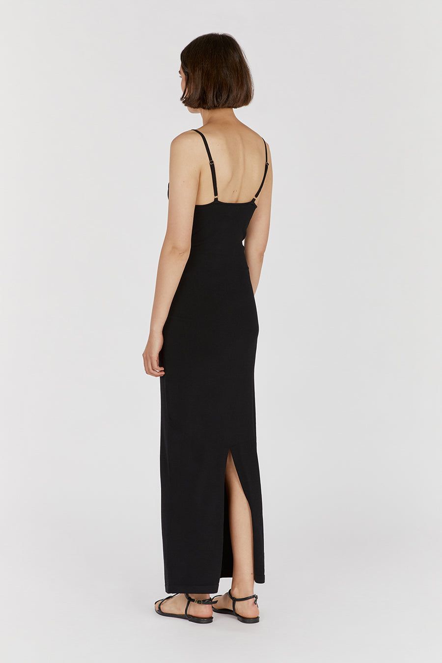 CORA BLACK KNIT MAXI DRESS sold by Dissh product image thumbnail 4