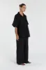 JASPER BLACK SILK COTTON SHIRT sold by Dissh