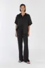 EVANS BLACK SILK PANT sold by Dissh