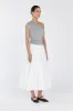 RIO SILVER MARLE DRAPED TWIST KNIT TOP sold by Dissh