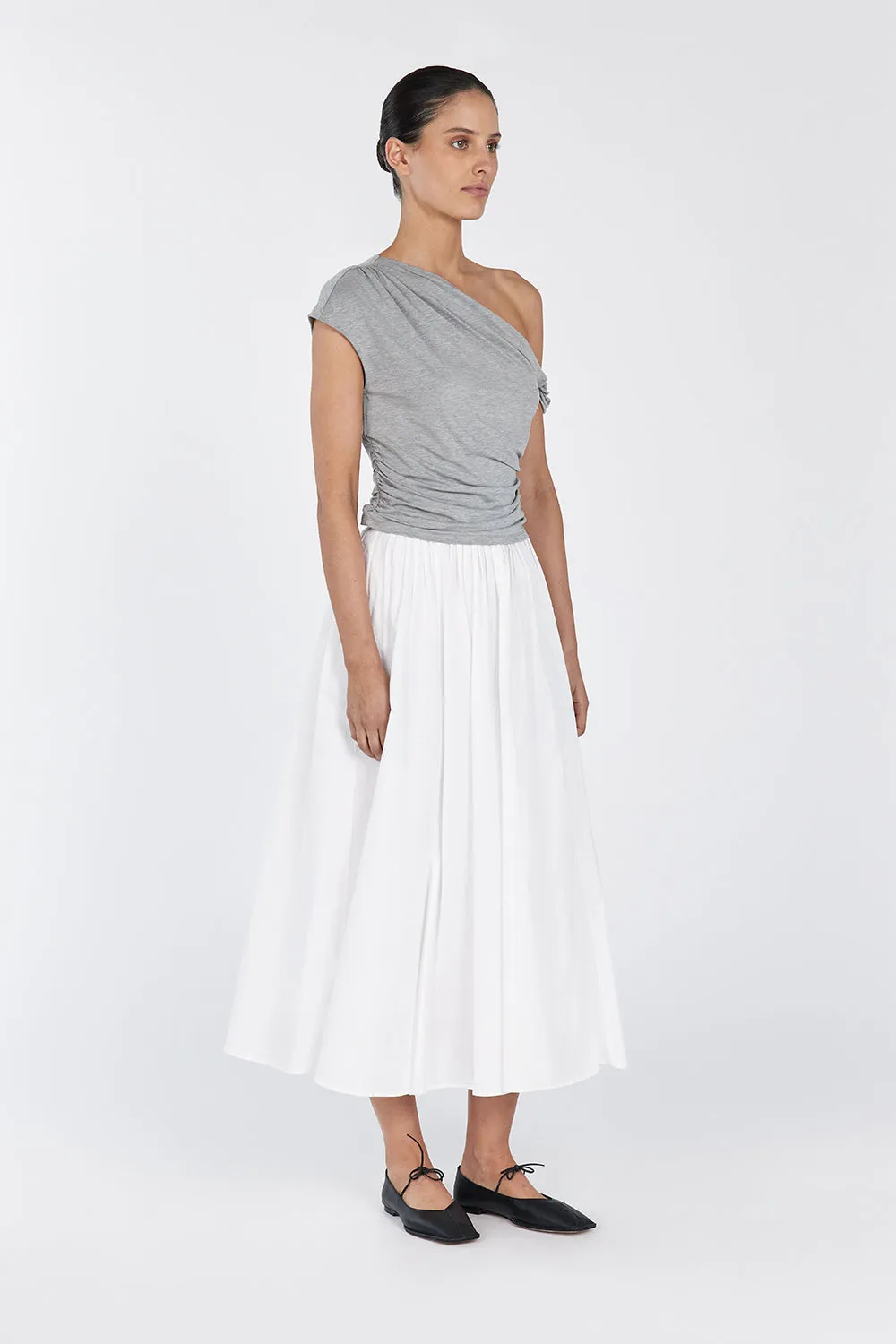 RIO SILVER MARLE DRAPED TWIST KNIT TOP sold by Dissh product image thumbnail 3