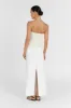 BIANCA CREAM BANDEAU KNIT TOP sold by Dissh