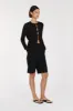 BRONSON BLACK LONG SLEEVE KNIT TOP sold by Dissh