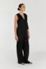 NORAH BLACK LINEN PANT sold by Dissh