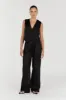 NORAH BLACK LINEN PANT sold by Dissh