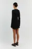 STEVIE BLACK LONG SLEEVE MINI DRESS sold by Dissh