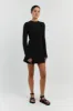 STEVIE BLACK LONG SLEEVE MINI DRESS sold by Dissh