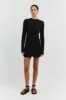 STEVIE BLACK LONG SLEEVE MINI DRESS sold by Dissh