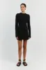 STEVIE BLACK LONG SLEEVE MINI DRESS sold by Dissh
