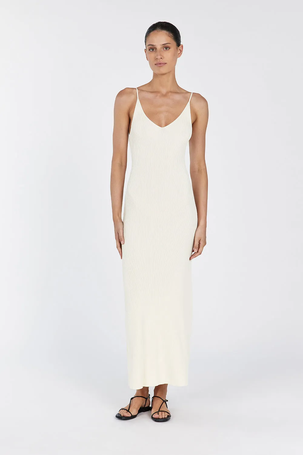 TORI LEMON KNIT MIDI DRESS sold by Dissh