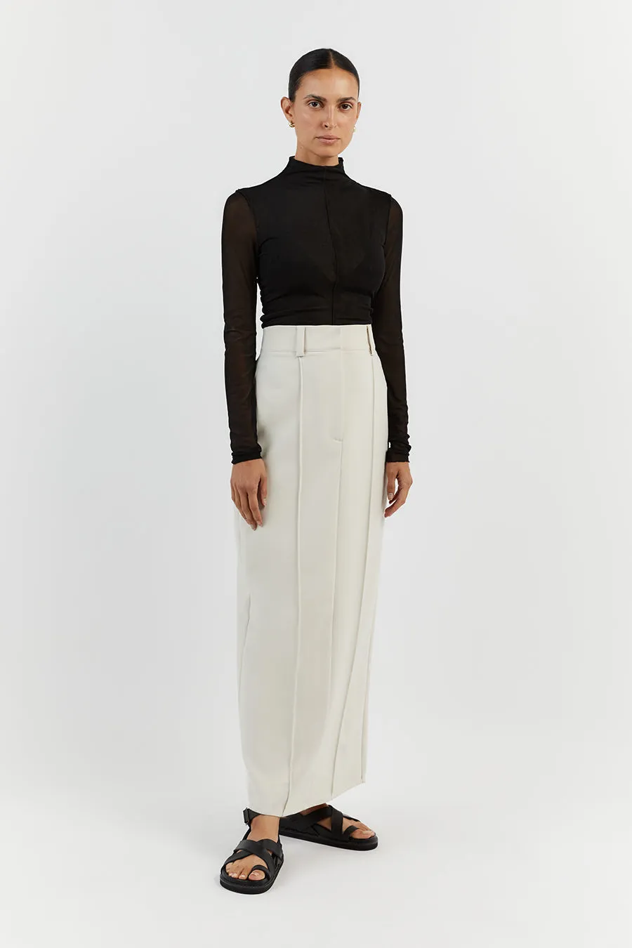 JAGGER BLACK MESH LONG SLEEVE TOP sold by Dissh product image thumbnail 3
