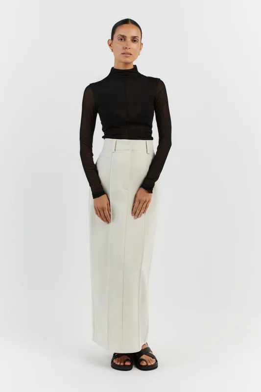 JAGGER BLACK MESH LONG SLEEVE TOP sold by Dissh