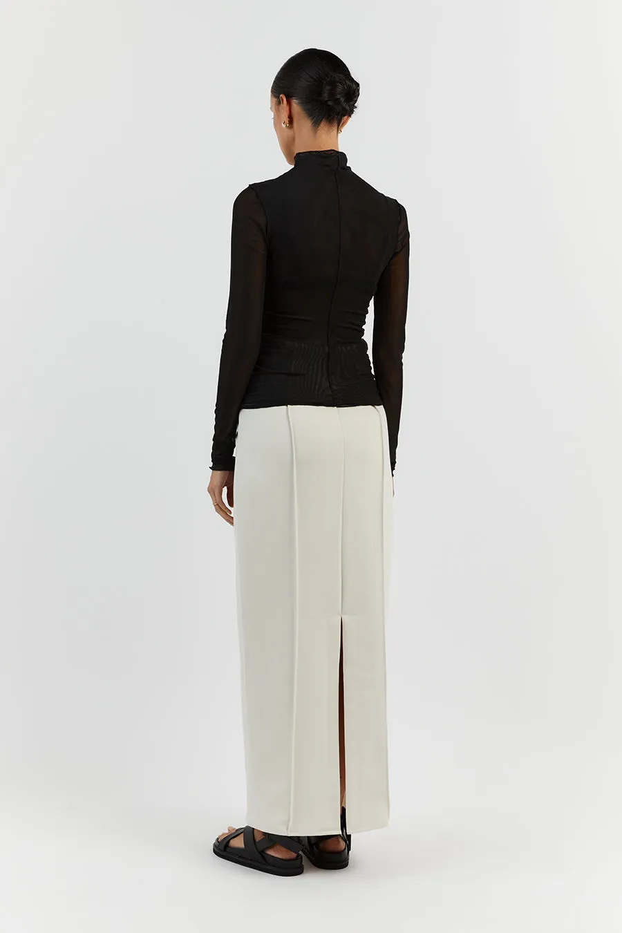 JAGGER BLACK MESH LONG SLEEVE TOP sold by Dissh product image thumbnail 4