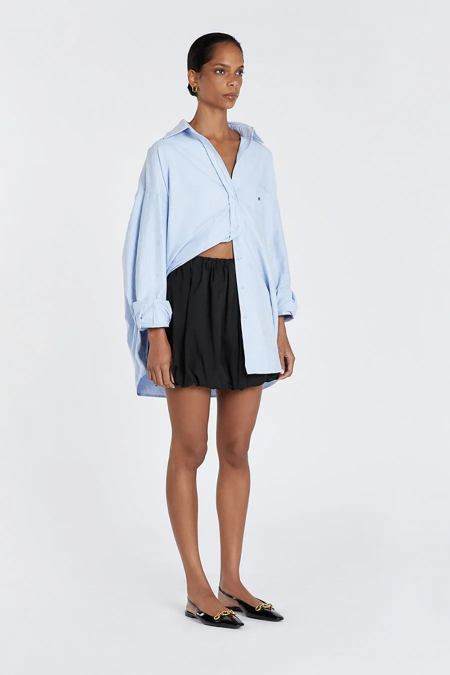 STEVIE BLACK BUBBLE MINI SKIRT sold by Dissh product image thumbnail 4