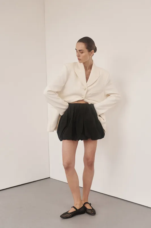 STEVIE BLACK BUBBLE MINI SKIRT sold by Dissh