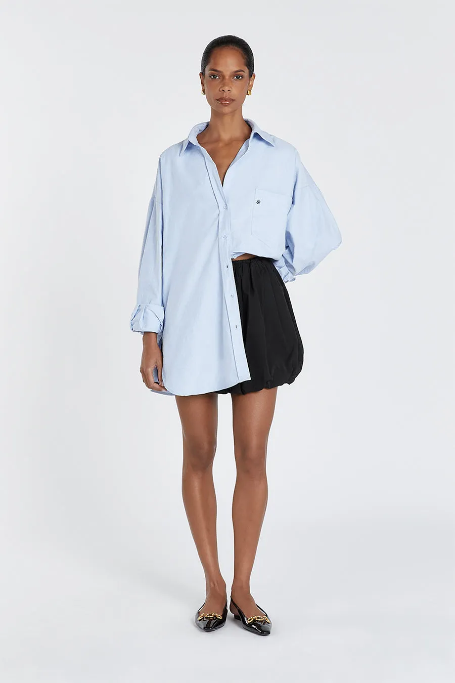 STEVIE BLACK BUBBLE MINI SKIRT sold by Dissh product image thumbnail 2