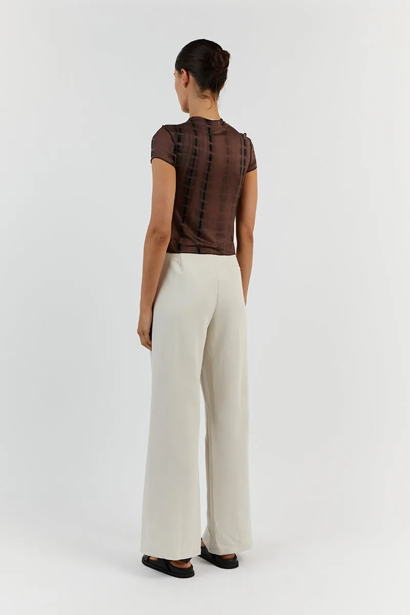 BEAU CHOC TIE DYE CAP SLEEVE TOP sold by Dissh product image thumbnail 4