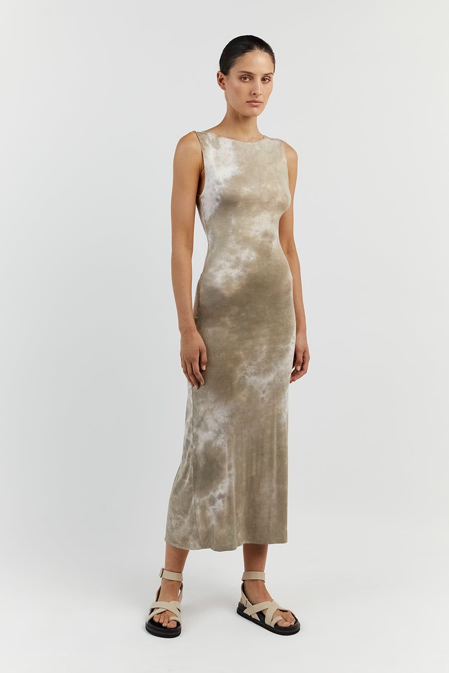 CASPER MOSS TIE DYE MIDI DRESS sold by Dissh product image thumbnail 3