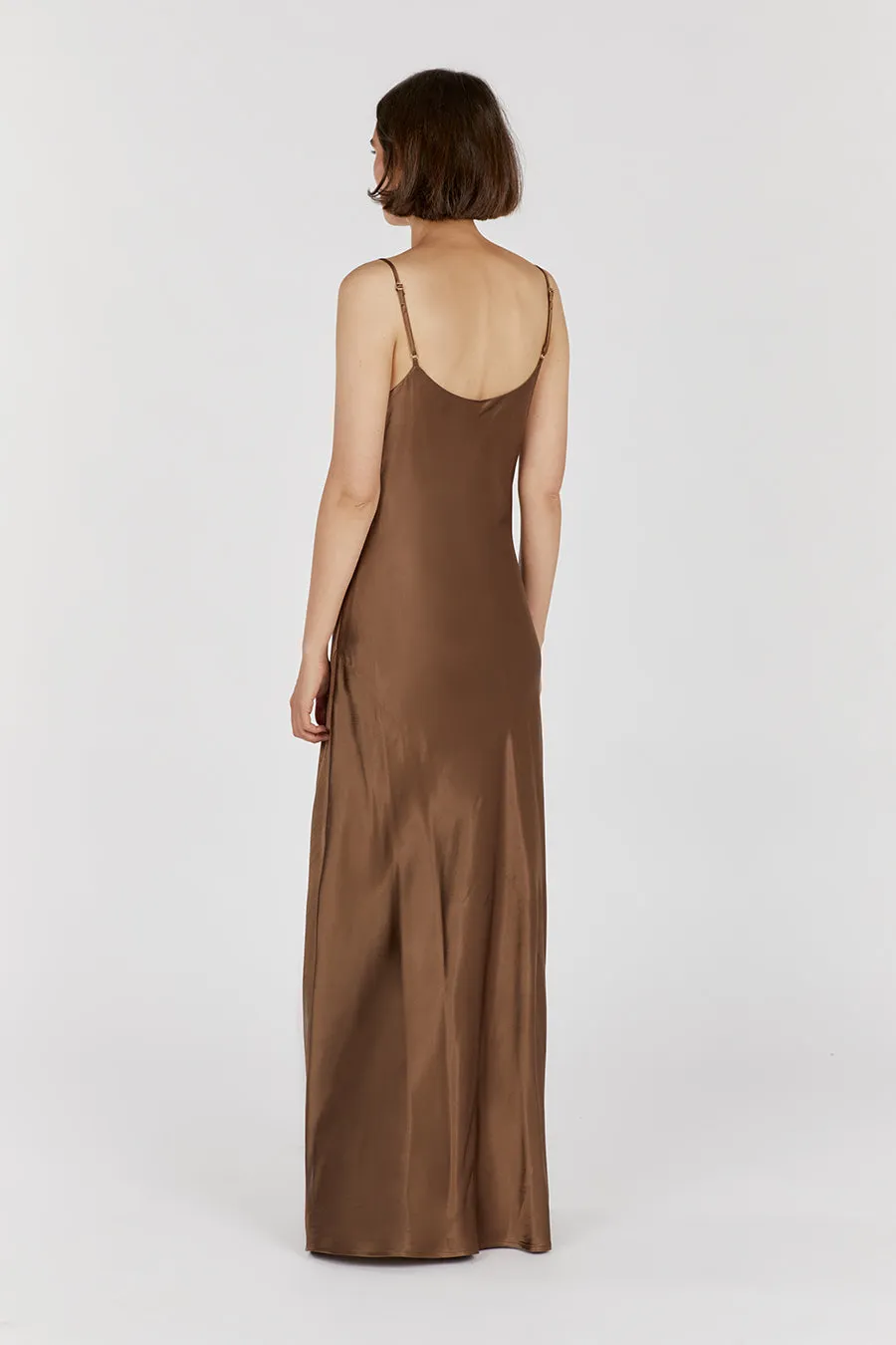 MYA COCO SATIN SLIP MAXI DRESS sold by Dissh product image thumbnail 4