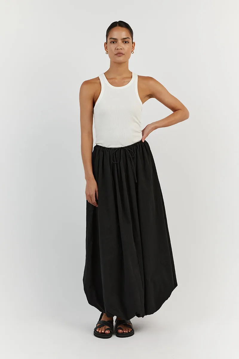MONTY BLACK BUBBLE COTTON SKIRT sold by Dissh product image thumbnail 2