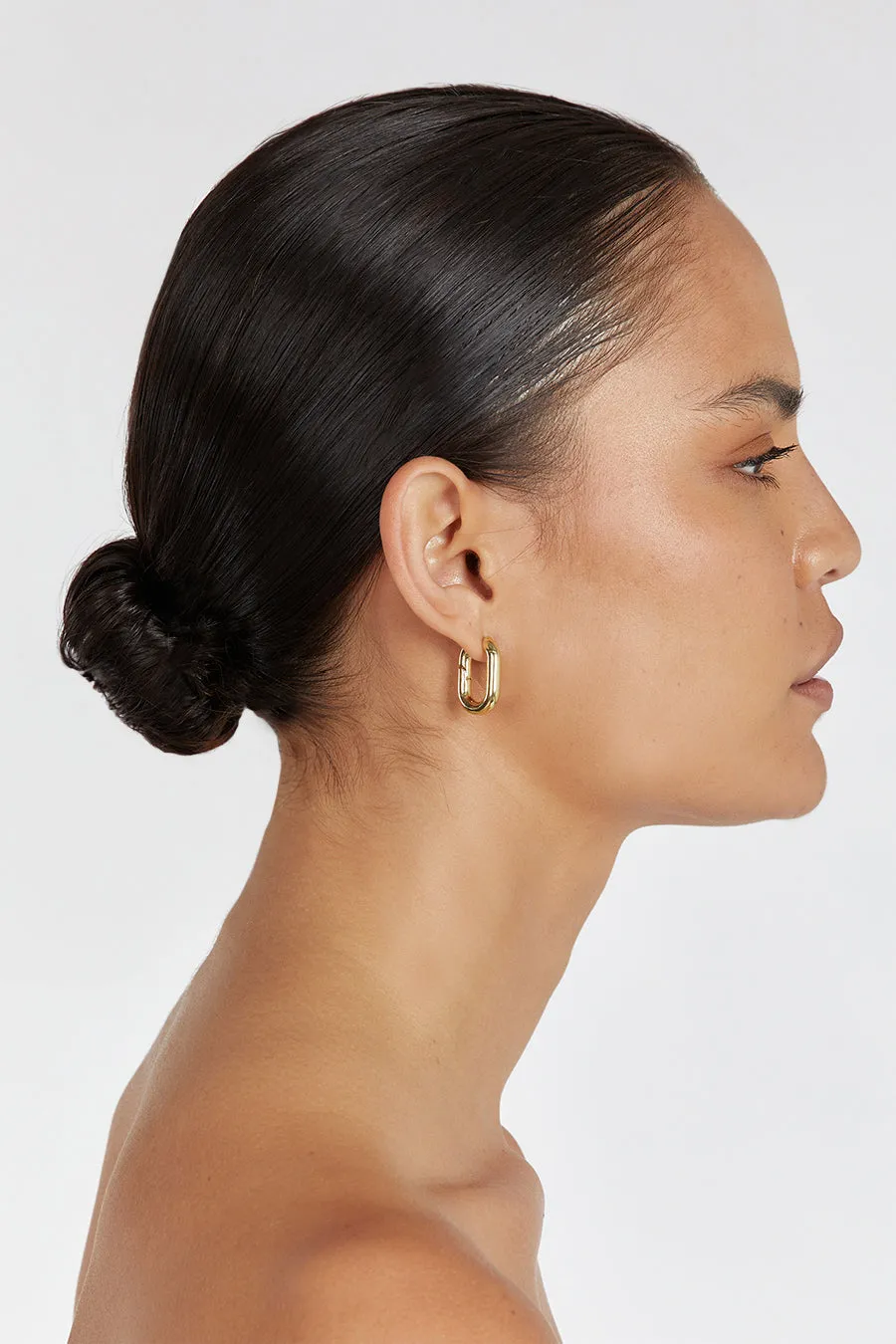 LUV AJ XL CHAIN LINK GOLD HOOP EARRINGS sold by Dissh product image thumbnail 2