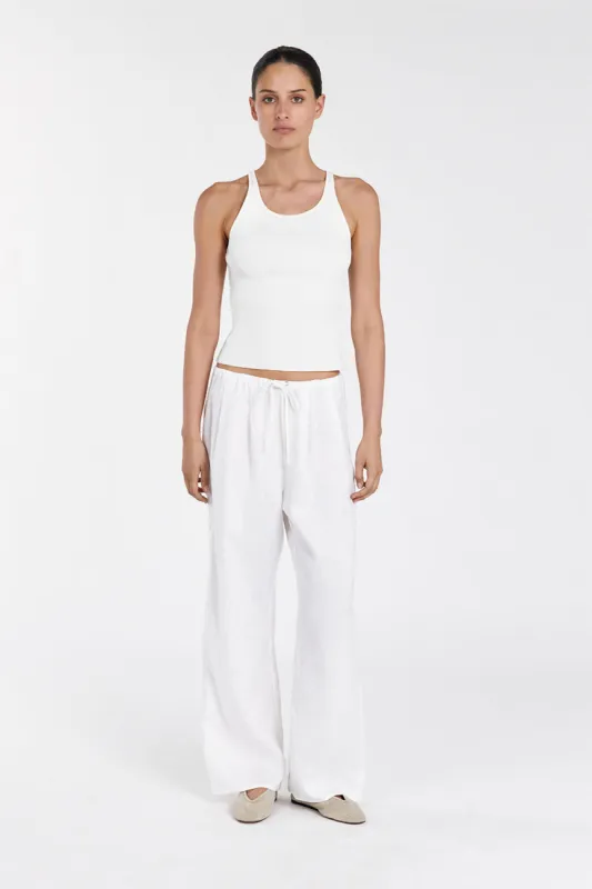 ZION OFF WHITE SCOOP TANK sold by Dissh