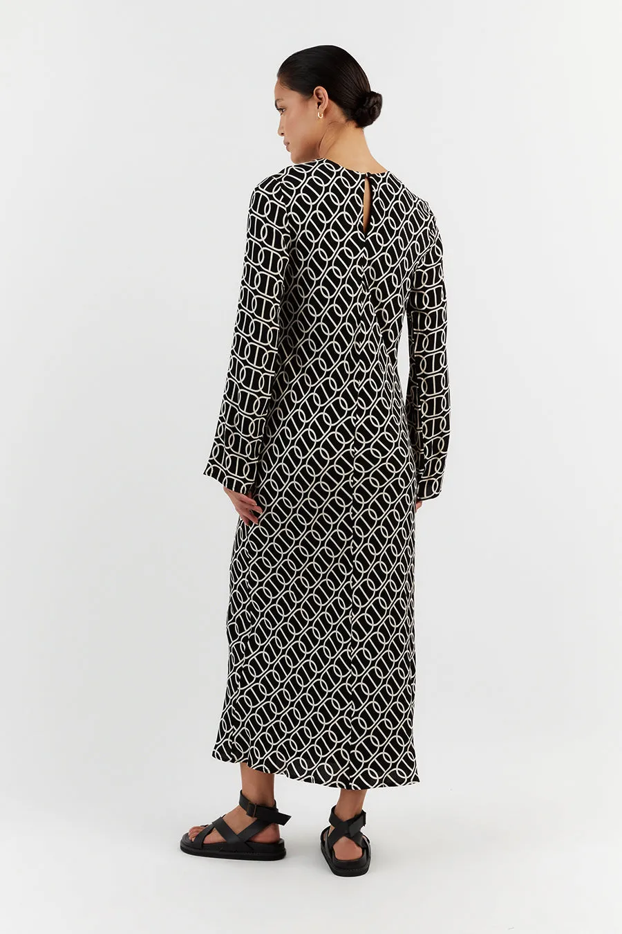 IZZIE CHAIN SLEEVED DRESS sold by Dissh product image thumbnail 4