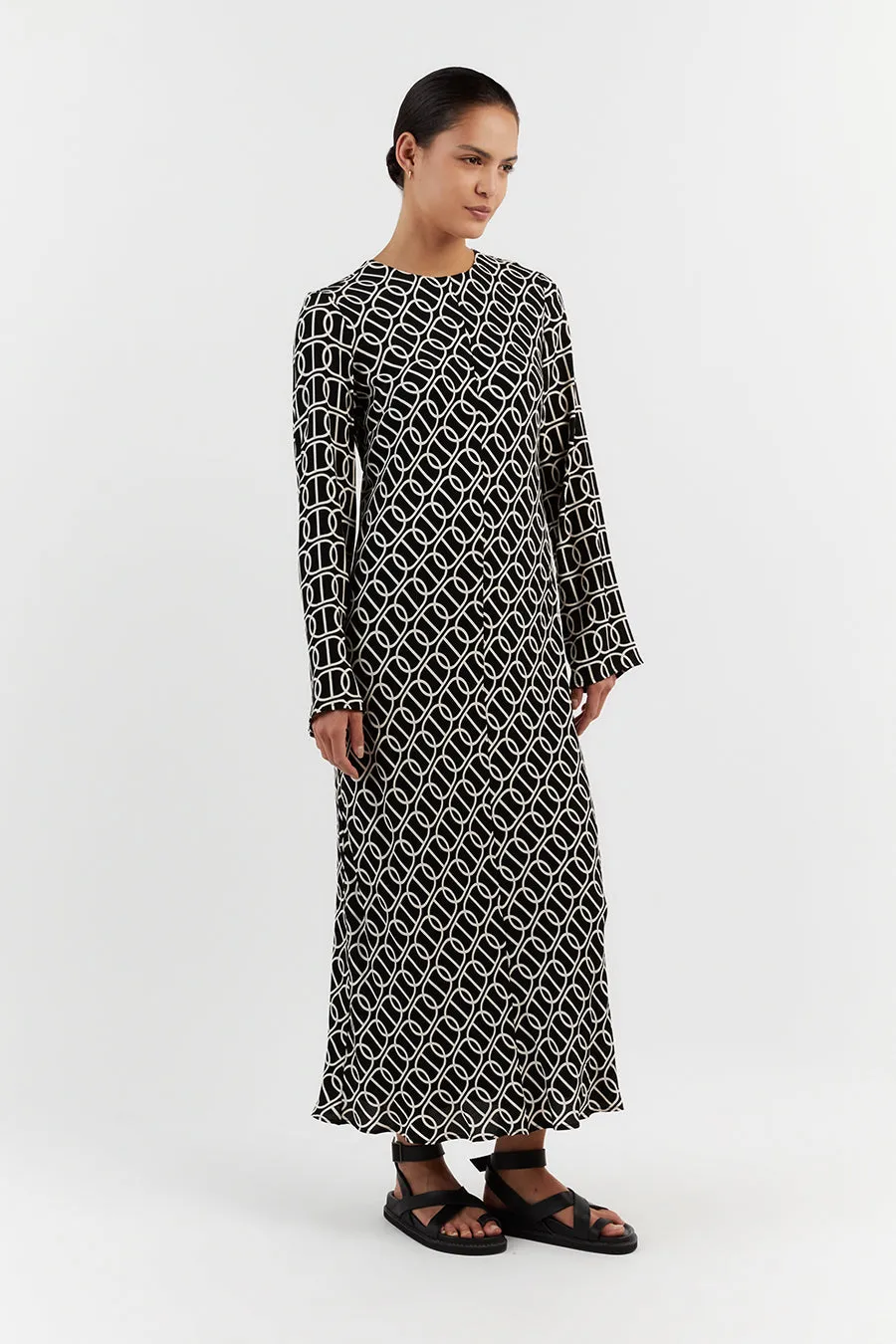 IZZIE CHAIN SLEEVED DRESS sold by Dissh product image thumbnail 3