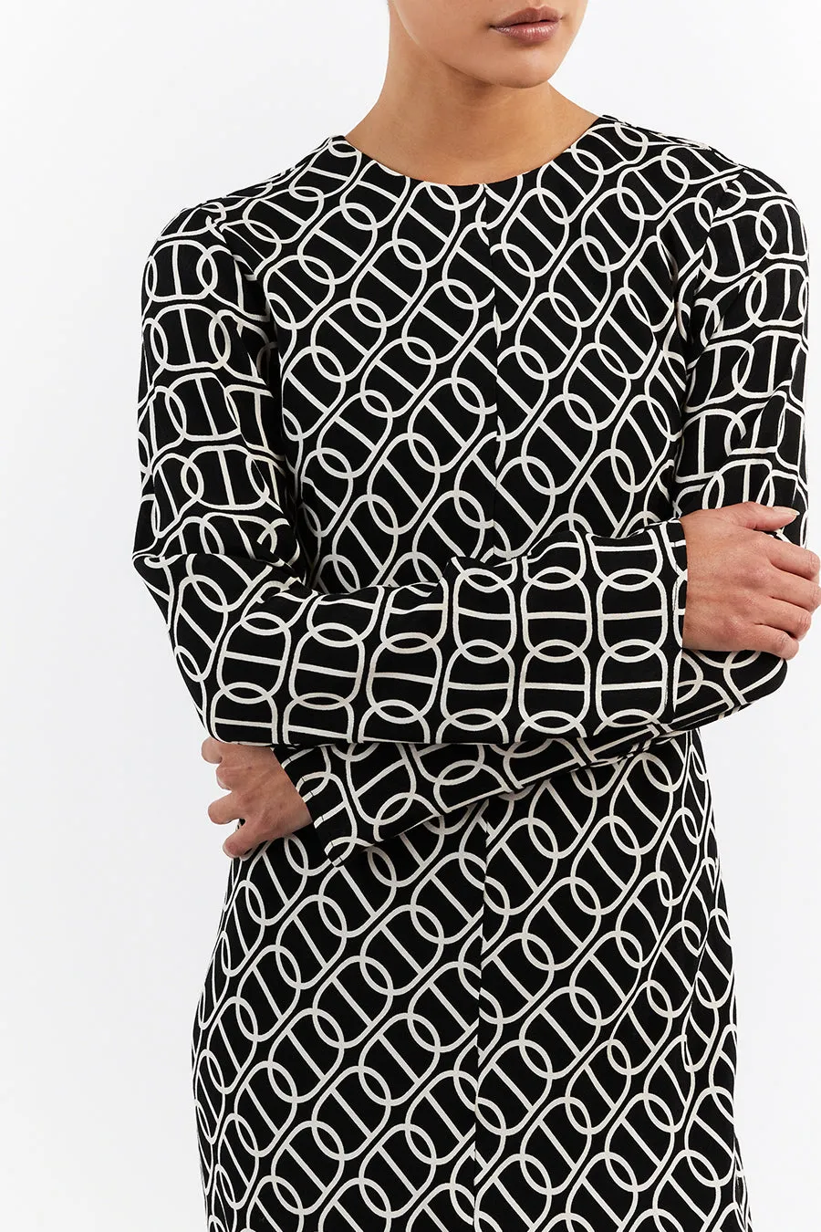 IZZIE CHAIN SLEEVED DRESS sold by Dissh product image thumbnail 5