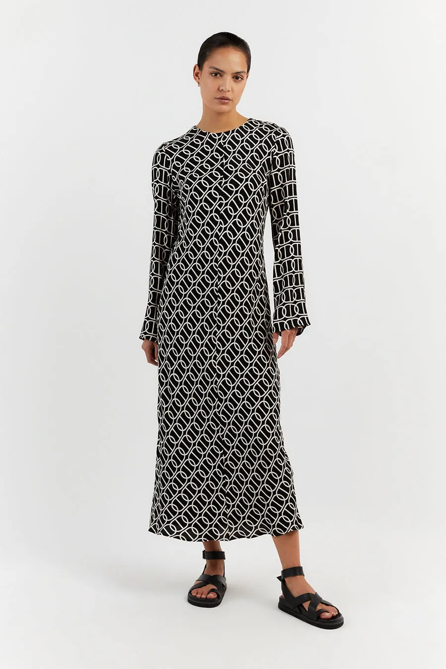 IZZIE CHAIN SLEEVED DRESS sold by Dissh product image thumbnail 2