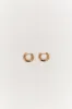 PORTER MINI MARGOT GOLD HOOP EARRINGS sold by Dissh
