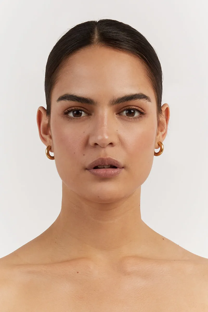 PORTER MINI MARGOT GOLD HOOP EARRINGS sold by Dissh product image thumbnail 3