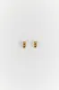 PORTER MINI MARGOT GOLD HOOP EARRINGS sold by Dissh