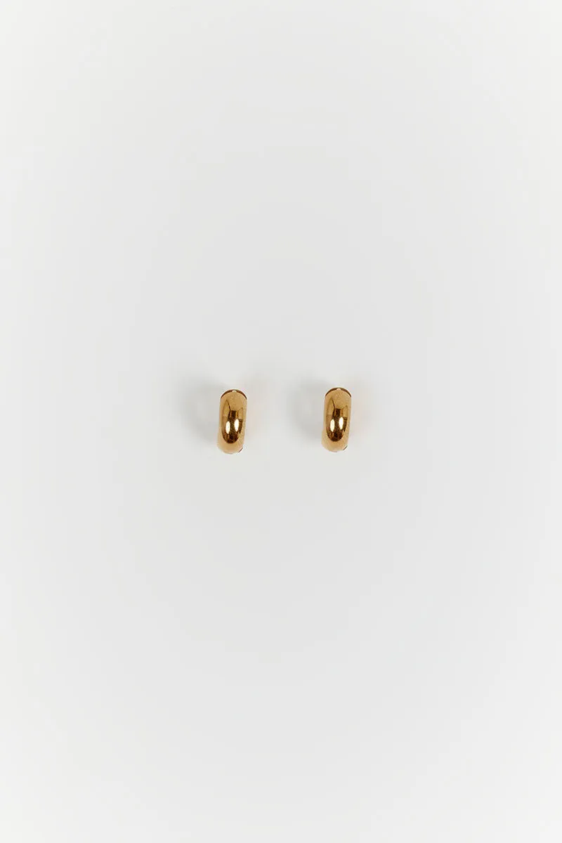 PORTER MINI MARGOT GOLD HOOP EARRINGS sold by Dissh product image thumbnail 4