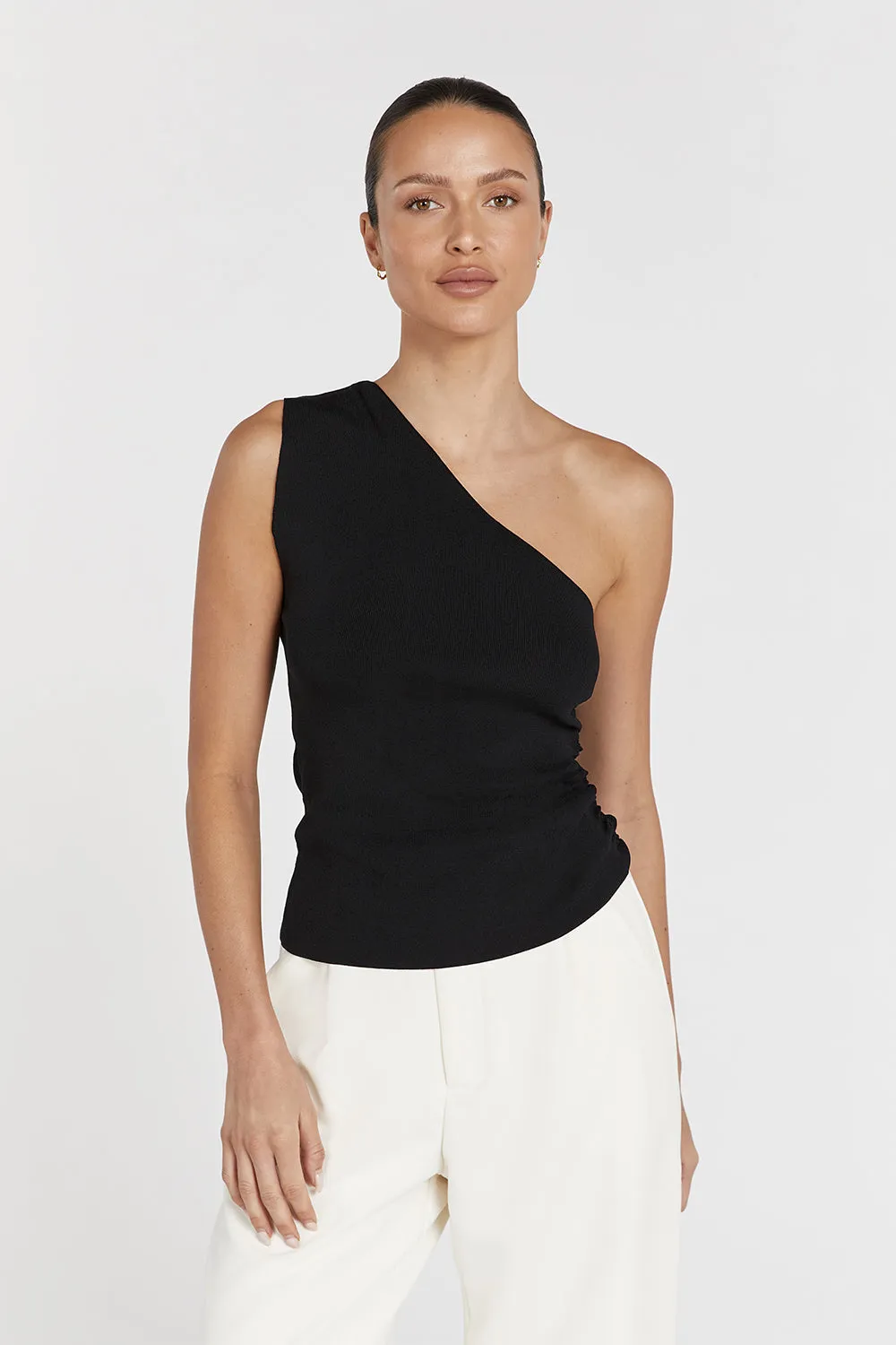 LANE BLACK ASYM KNIT TOP sold by Dissh product image thumbnail 2