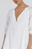 NADIA WHITE LINEN SMOCK DRESS sold by Dissh