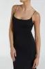 ROMY BLACK SCOOP KNIT MAXI DRESS sold by Dissh