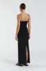 ROMY BLACK SCOOP KNIT MAXI DRESS sold by Dissh