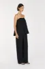 SHANIYA BLACK STRAPLESS TOP sold by Dissh