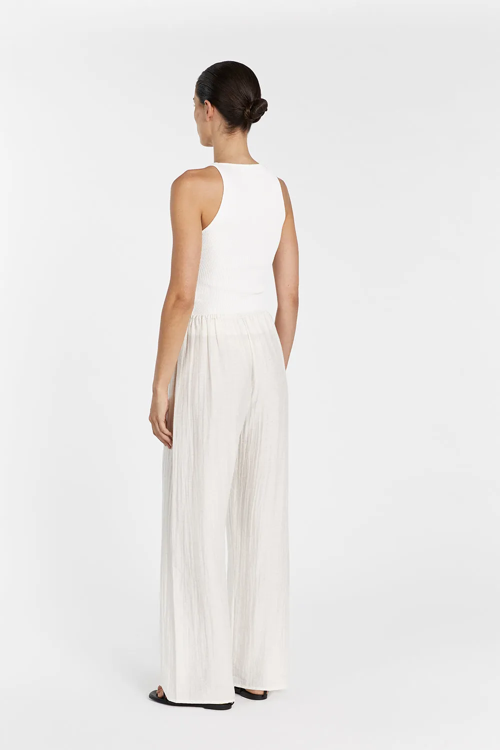 JOLIE CREAM MARLE DRAWSTRING PANT sold by Dissh product image thumbnail 5