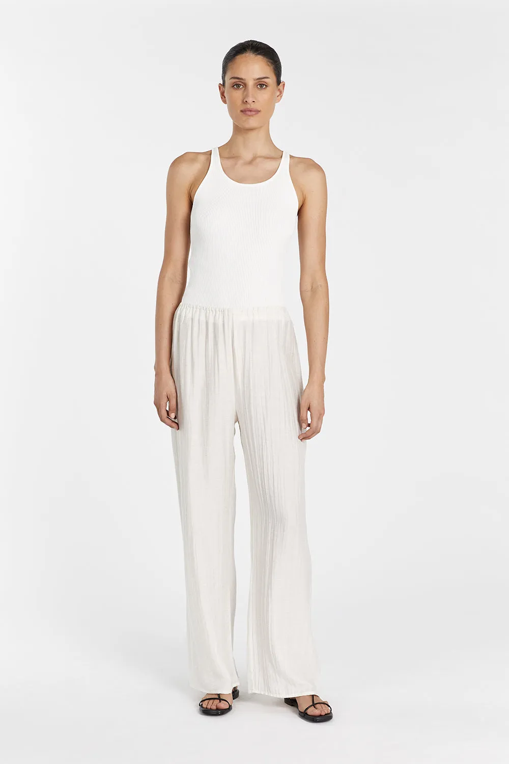 JOLIE CREAM MARLE DRAWSTRING PANT sold by Dissh product image thumbnail 2