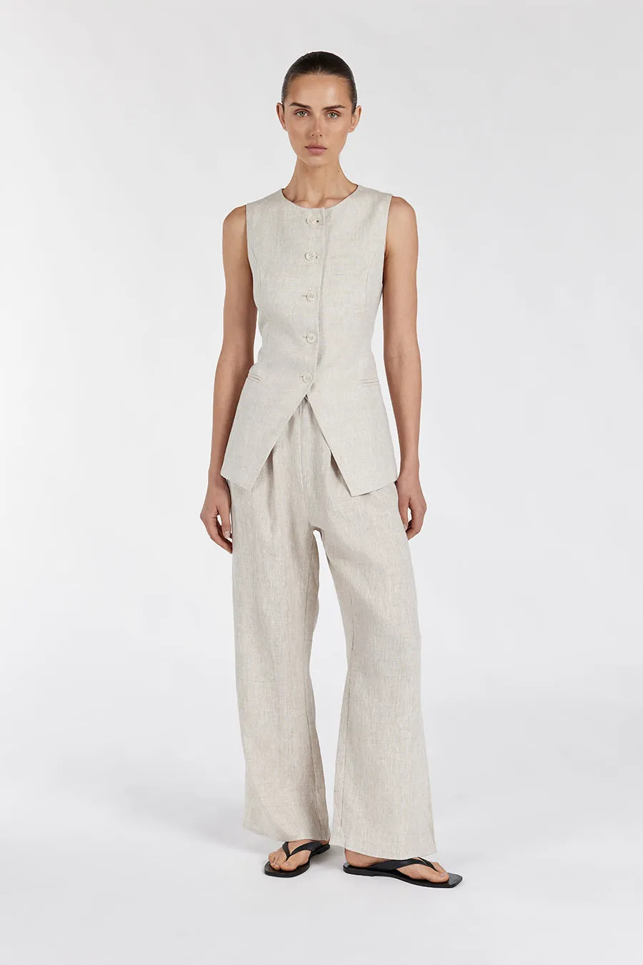 NALA NATURAL ELASTIC WAIST PANT sold by Dissh