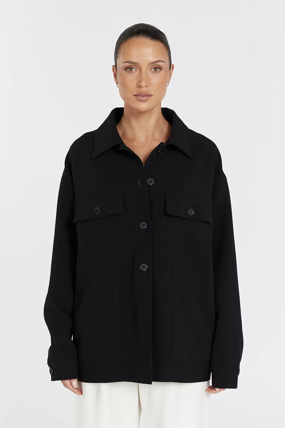 JIL BLACK TAILORED TRUCKER JACKET sold by Dissh product image thumbnail 3